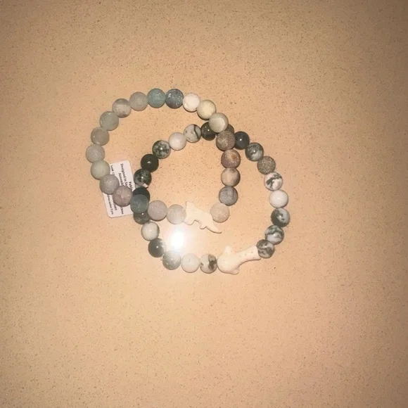 Natural Stone Beaded Bracelet Set - Picture 2 of 4